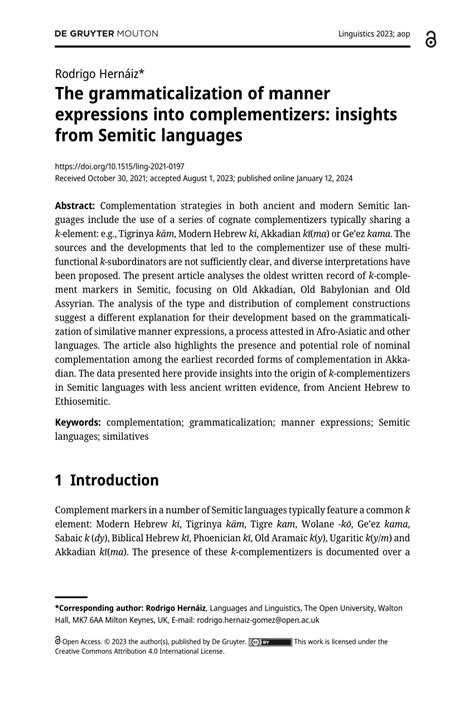 Grammaticalization Of Complementizers In Old English