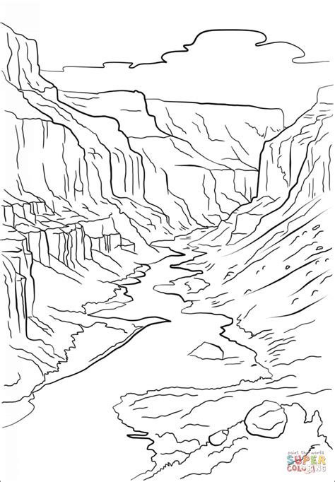 Grand Canyon Coloring Page Free Printable Coloring Page Grand Canyon Coloring Page - Grand Canyon Coloring Page