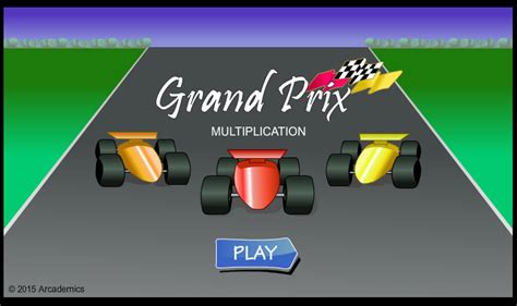Grand Prix Multiplication Math Playground Math Car Race - Math Car Race