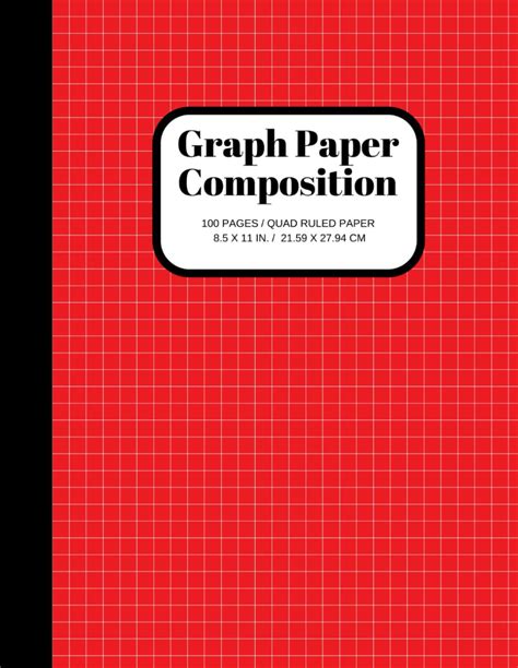 Graph Paper Composition Notebook Quad Ruled 4 Squ