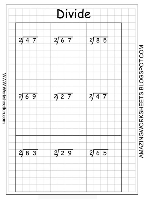 Graph Paper Division Worksheets Learny Kids Graph Paper For Long Division - Graph Paper For Long Division