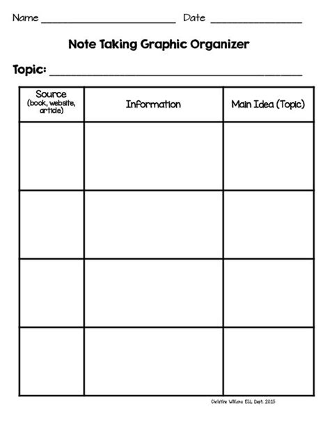 Graphic Organizer Research Note Taking Made Easy Education Graphic Organizer For Research Paper Elementary - Graphic Organizer For Research Paper Elementary