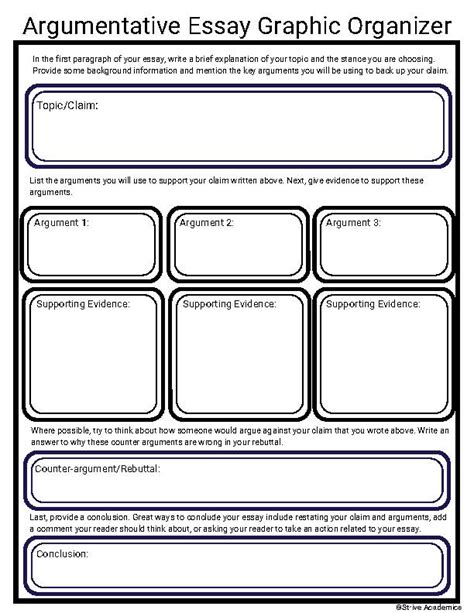 Download Graphic Organizer Argumentative Paper 