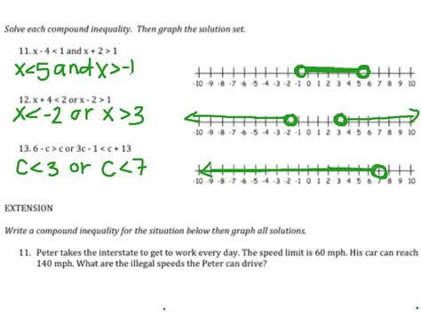 Graphing Compound Inequalities Worksheet Solving And Graphing Compound Inequalities Worksheet - Solving And Graphing Compound Inequalities Worksheet