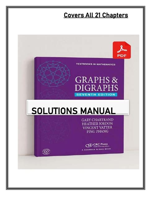 Graphs And Digraphs Solution Manual