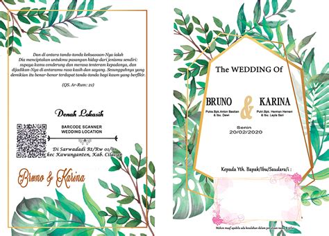 gratis template undangan pernikahan psd templates