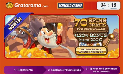 gratorama casino 70 free spins mbln