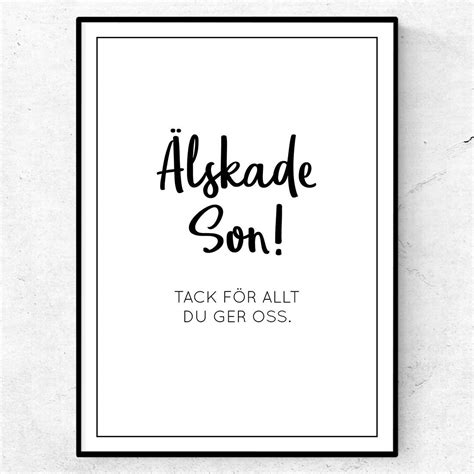 grattis till min älskade son