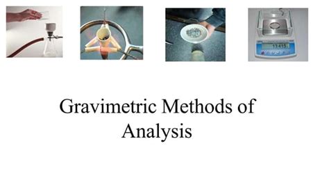 Read Online Gravimetric Analysis Usm 