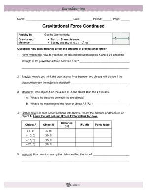 Gravitational Force Se Gizmos Worksheet Name Studocu Gravitational Force Worksheet - Gravitational Force Worksheet
