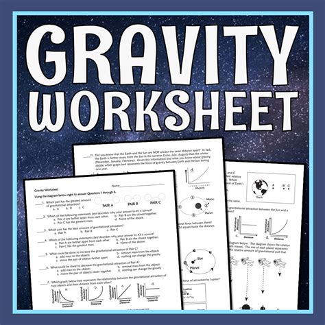Gravity And Gravitational Interactions Worksheet Flying Gravity Worksheet Middle School - Gravity Worksheet Middle School