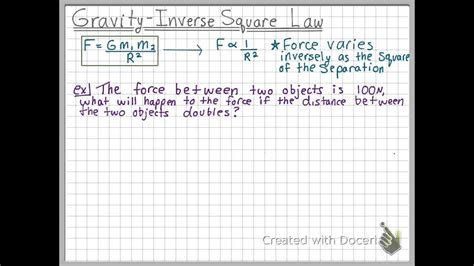 Gravity Inverse Square Law Problems Answer Key