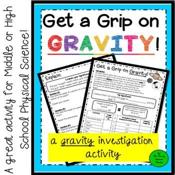 Gravity Investigation Lab Activity Print Amp Digital For Gravity Worksheet Middle School - Gravity Worksheet Middle School