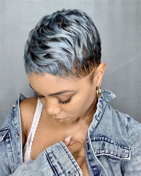 gray pixie cut wigs for african american