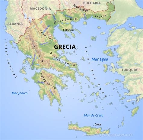 Grécia No Mapa