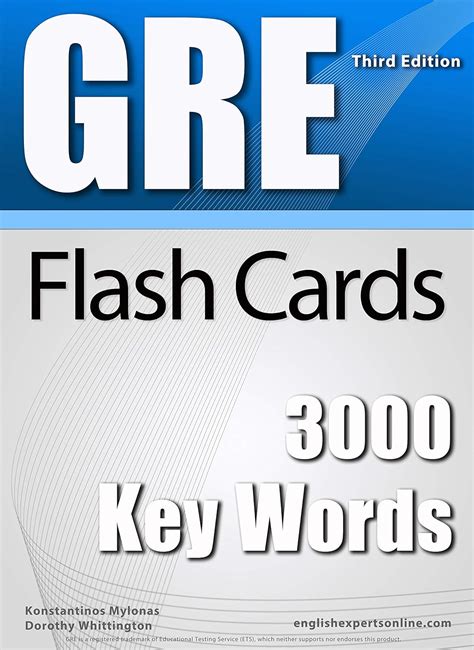 Gre Flash Cards 3000 Key Words 2018 Edition A Pow