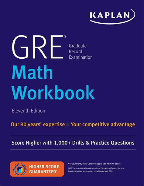 Gre Math Workbook Kaplan Test Prep