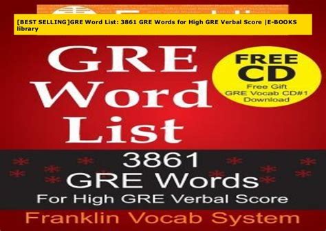 Full Download Gre Word List 3861 Gre Words For High Gre Verbal Score 