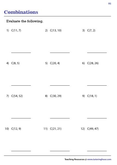 Great Combinations Worksheet   10 Free Mathematics Worksheets Thrilling Collection - Great Combinations Worksheet