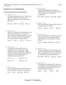 Great Combinations Worksheet Answer Key   Great Combinations Worksheet Answers Pdf Free Download Permutations - Great Combinations Worksheet Answer Key