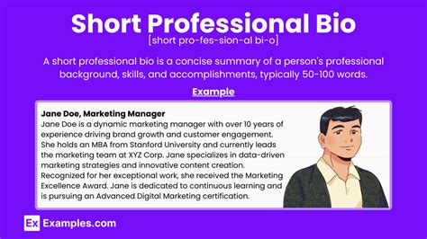 great short bio examples