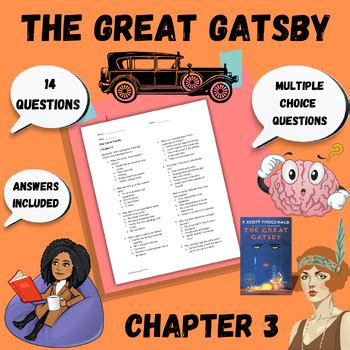 Read Great Gatsby Questions Chapter 3 