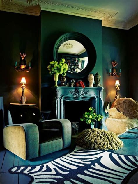 Green And Black Room Designs