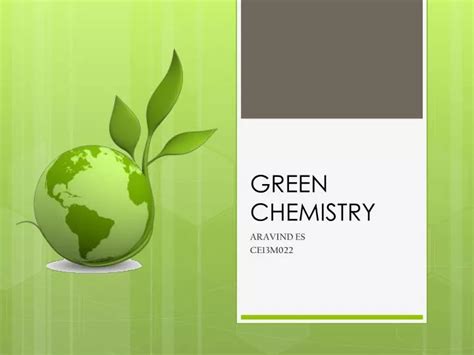 green chemistry powerpoint presentation