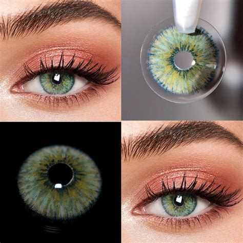 green colored contacts