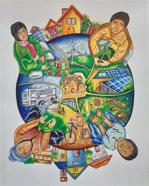Green Environment Drawing
