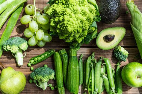 Green Fruits And Vegetables