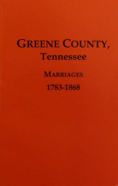 greene county tn marriage archive