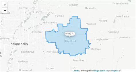 greenfield indiana zip code