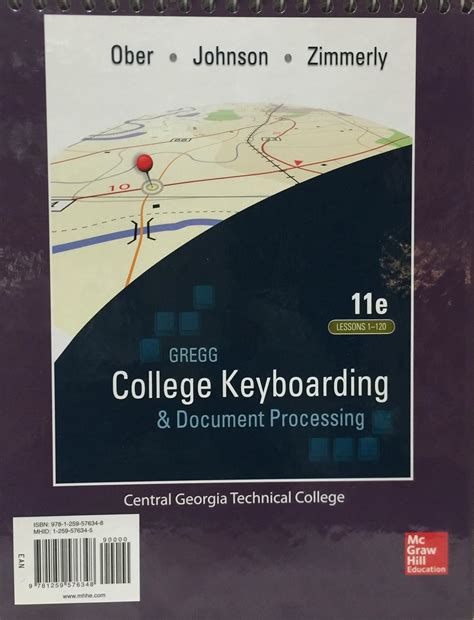 Gregg College Keyboarding Document Processing Gdp Lessons 1 120 Main Text
