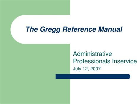 Gregg Reference