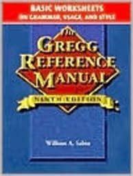 Gregg Reference Manual 9th Edition