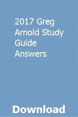 Read Online Gregory Arnold Study Guide 