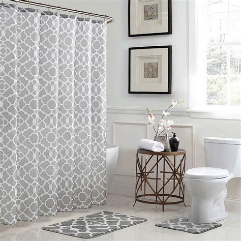 Grey Bathroom Shower Curtains