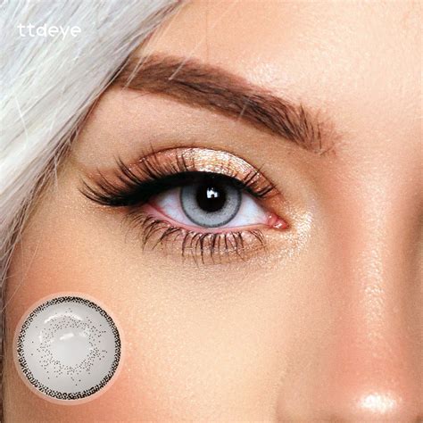 grey colored contacts