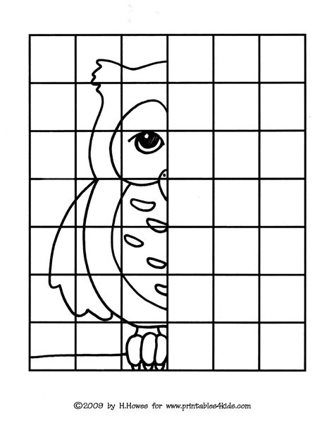 Grid Drawing Handouts Set 15 Printable Art Worksheets Printable Grid Drawing Worksheets - Printable Grid Drawing Worksheets