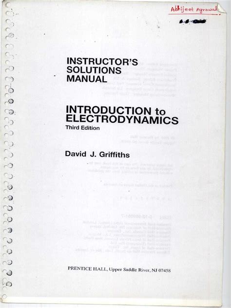 Griffiths Solution Manual Pdf