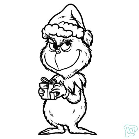 Grinch Para Colorear