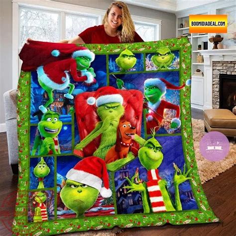 Grinch Throw Blanket