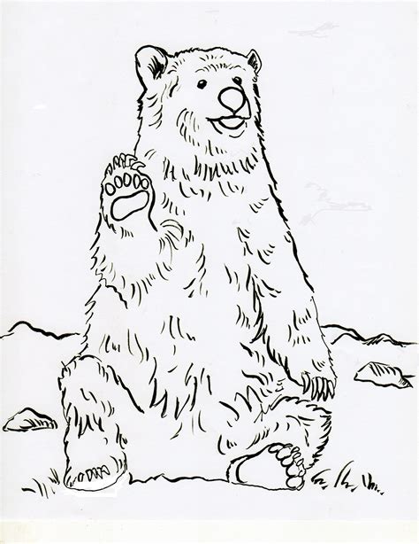 Grizzly Bear Coloring Pages Wecoloranimals Com Grizzly Bear Coloring Page - Grizzly Bear Coloring Page