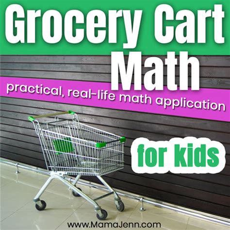 Grocery Cart Math Easy For Mom Fun For Grocery Math - Grocery Math