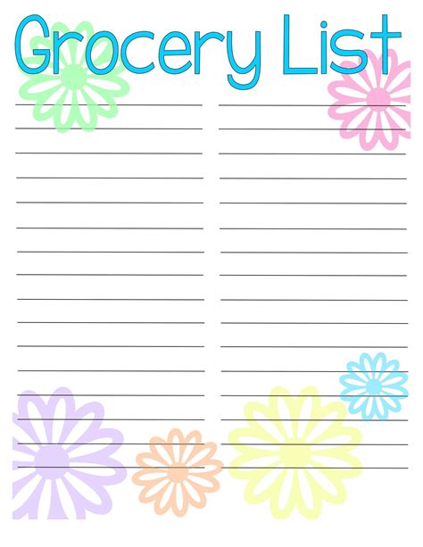 Grocery List Template Blank Canvas Living Food Chain Template Blank - Food Chain Template Blank