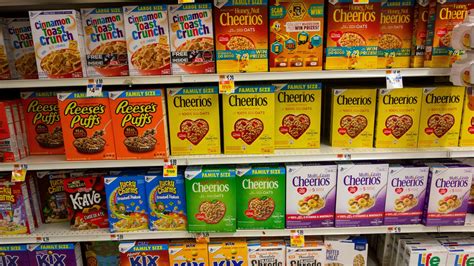 Grocery Store Shelves Cereal