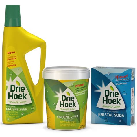 groene zeep in wasmachine