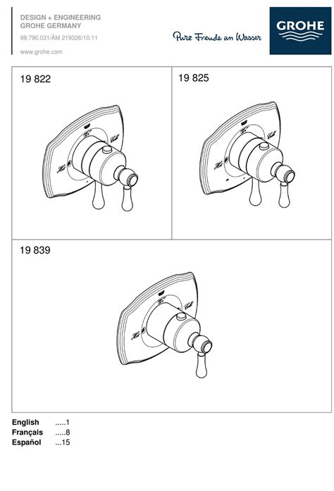 Read Online Grohe Manuals User Guide 
