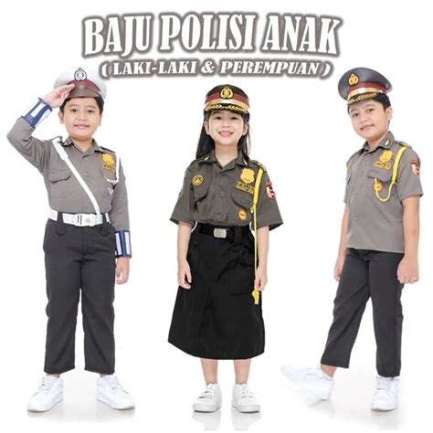 Grosir Baju Seragam Polisi Anak Pocil Lengkap Seragam Grosir Baju Seragam - Grosir Baju Seragam
